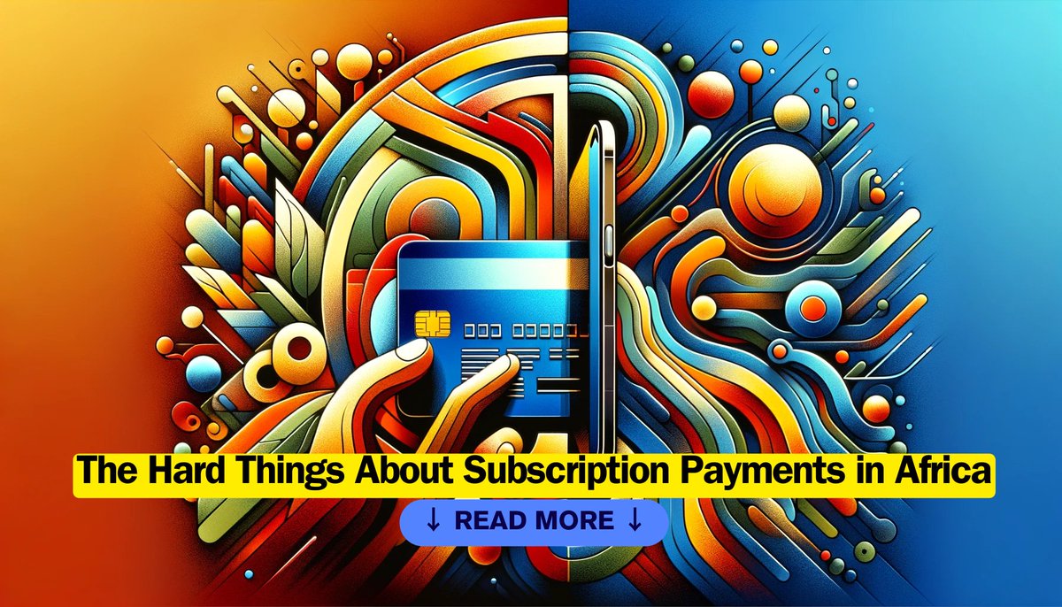 Struggled with writer's block for 4 years, rooted in fear that I may never be able to top my previous works. Thankfully, I've worked through that fear and put together a new piece on The Hard Things About Subscription Payments in Africa

wiza.jalaka.si/thoughts/the-h…

Your thoughts?