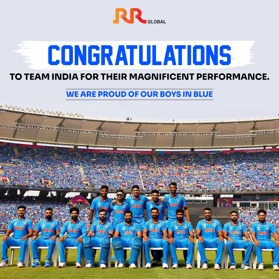 RRGlobalIIndia's tweet photo. 🏏 Heartfelt cheers to Team #India for their incredible journey in the #WorldCup! Your resilience and spirit make us proud. #BoysInBlue #rrkabel https://t.co/Zp6DlGAjBC