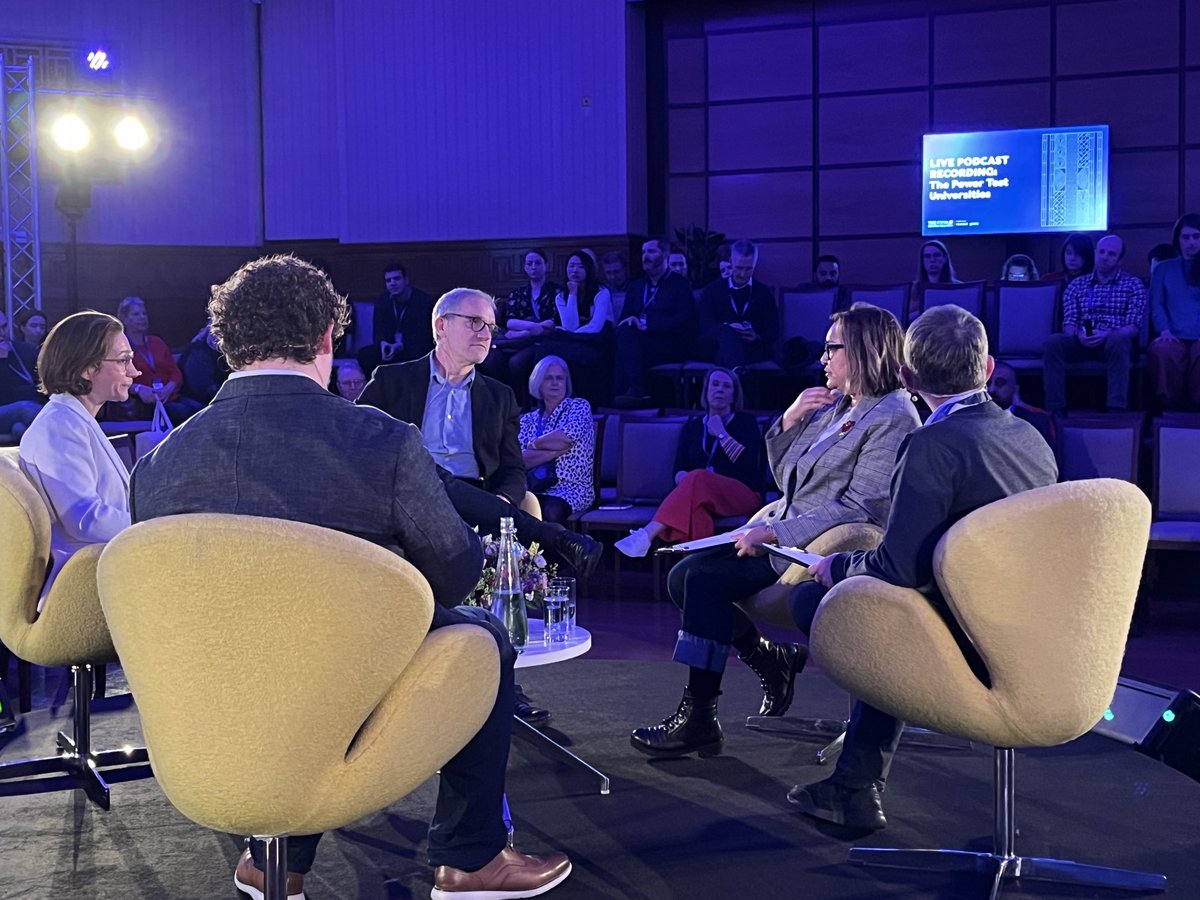 kavitar's tweet photo. #tutionfees, #foreign students & #ai in HE. A lively recording of #thepowertest with @ayeshahazarika @Samfr @LondonU #festivalofhe with @jimpurnell @viviennestern @markmleach https://t.co/0NooFjaJMK