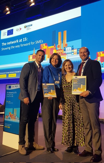 empresasjcyl's tweet photo. ¡#ICECYL, entre los premiados en los EEN Awards🏆!

Nos sentimos muy felices por este reconocimiento a nuestro trabajo en base a los servicios que prestamos a las empresas dentro de la Red @EEN_EU 🌍

👏👏👏👏👏👏👏👏

#eei27 @UBUEstudiantes #Fortissimo #EEN2023
@EENGalacteaplus https://t.co/gnGsyAtV76