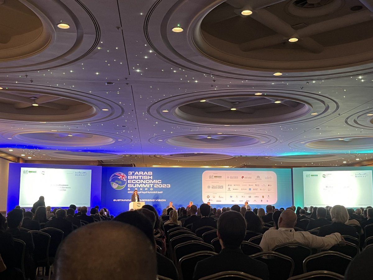 Aleksandra Draskovic, founder of Montenegro Properties, speaking at #ABES2023