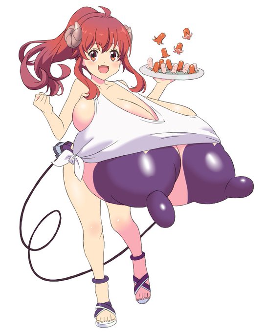 「まちカドまぞく」の吉田優子を描きました🦝 