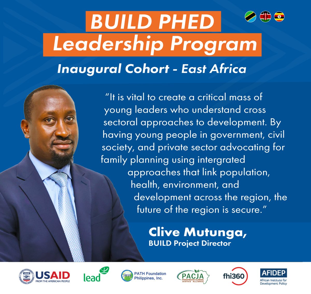 🎉 After introductions and high fives with the inaugural cohort, BUILD Project Director Clive Mutunga (<a href="/MutungaClive/">SixY purn hub🧢</a>) had this to say on the importance of the programme.

Follow along the journey of the 20 PHED Leaders in training.

#PHEDLeader #NextGen #EastAfrica

<a href="/fhi360/">FHI 360</a>