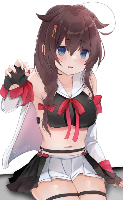 #いい太ももの日個人的に好きなのは、最近ご依頼頂いたこちらの時雨の太もも 