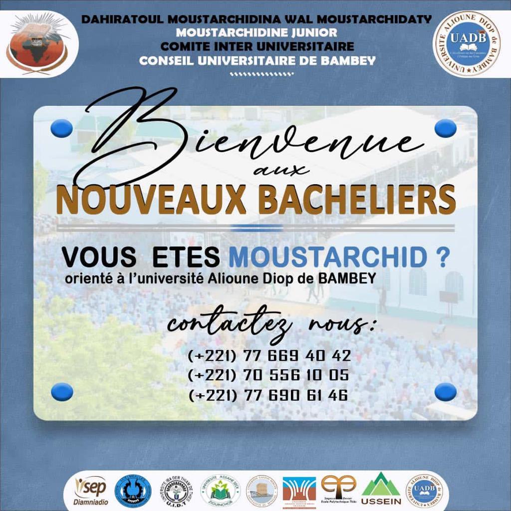 KeparG's tweet photo. Chers nouveaux bacheliers Moustarchids ! 🎓 Félicitations pour cette nouvelle étape. Pour toutes vos questions et informations sur votre orientation universitaire, n'hésitez pas à contacter nos numéros dédiés pour chaque université
👇🏾 https://t.co/Wrfad6Hi36