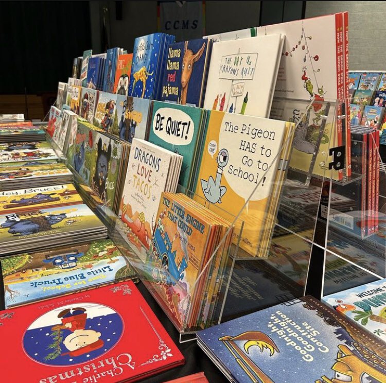 #FalconNation—The first district-wide <a href="/CLSD_Schools/">Cornwall-Lebanon SD</a> #BookFair starts today! The #CCMS cafe is a book store! Our book fair is open to our entire #CommUNITY. Visit us during your #conferences or enter #CCMS through Door 5 to check it out! Thanks to  <a href="/booksamillion/">Books-A-Million</a> from #ParkCity!