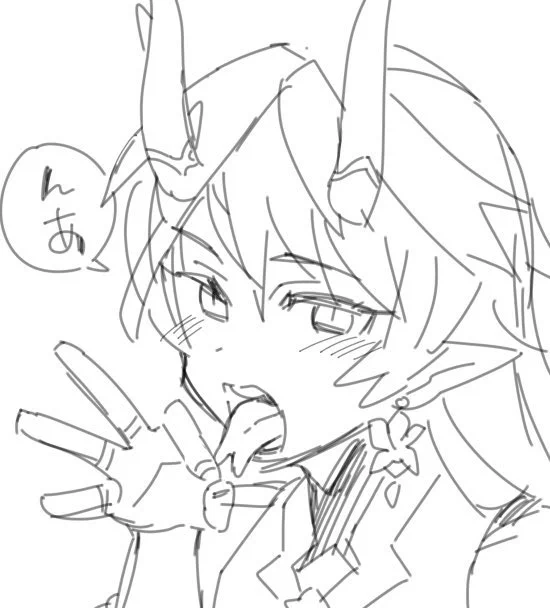スプリットタン好きで描いたやつ 