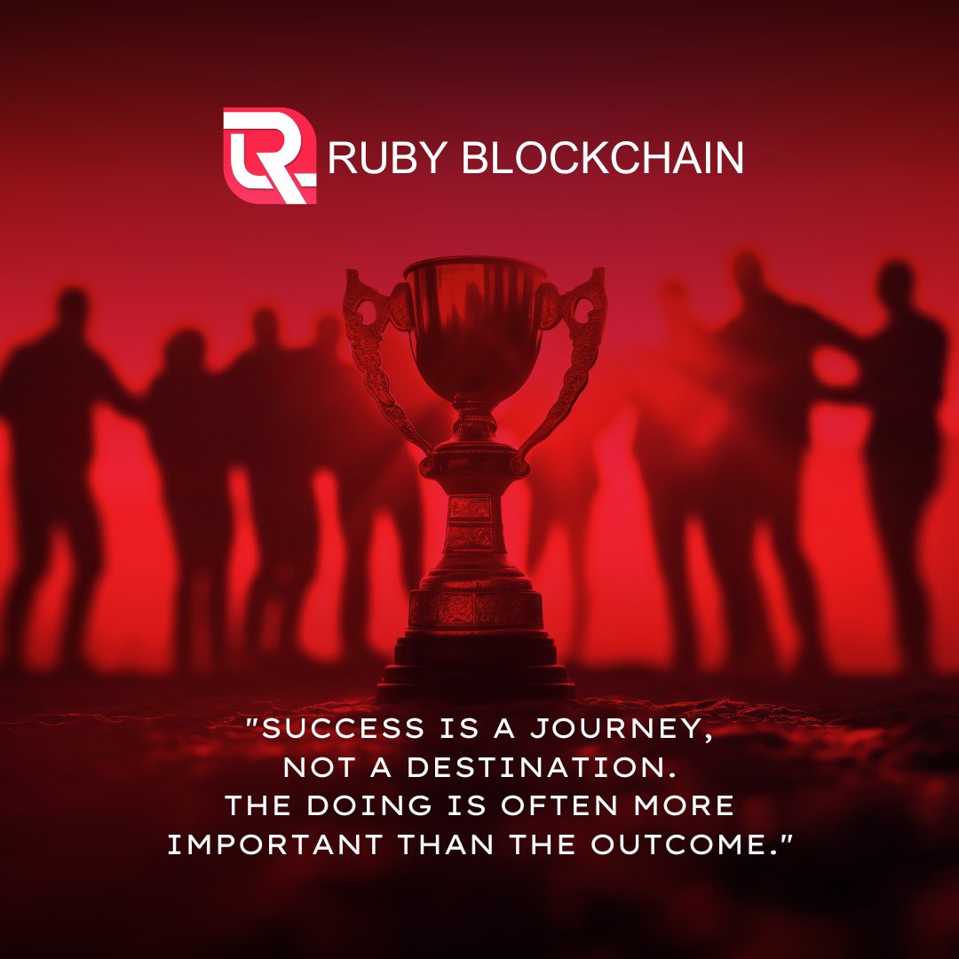 rubyblockchain's tweet image. Embarking on a transformative journey with #RubyBlockchain. Every step counts, every challenge shapes us. It's the path we take that defines our success. 📷📷 #JourneyOverDestination #BlockchainAdventures
.
Website - rubyscan.io
.
#RubyScanRevolution #rubyscan