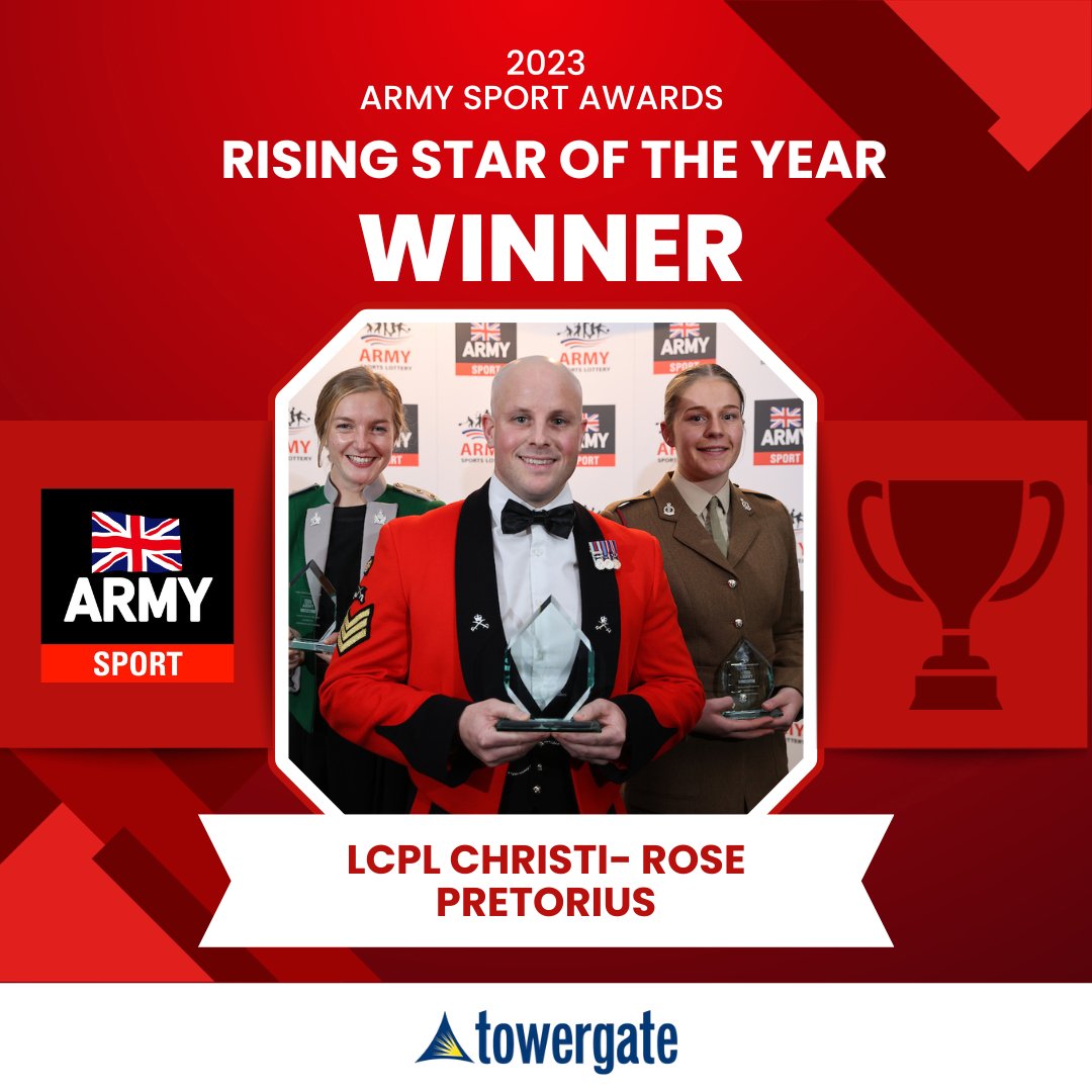 Last week, we attended the #ArmySportsAwards sponsoring the ‘Rising Star of the Year’ award. Our Head of Product, Pam Howson was delighted to present the award to LCpl Christi-Rose Pretorius. Congratulations to all the winners and nominees, it was a pleasure to be part of.