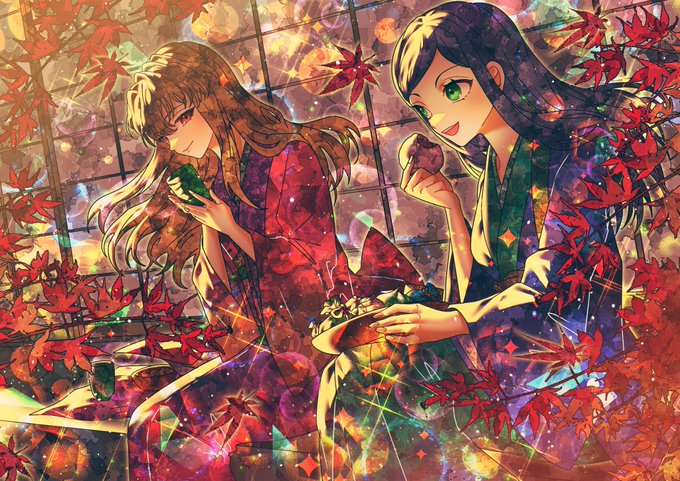 「autumn leaves kimono」 illustration images(Latest)