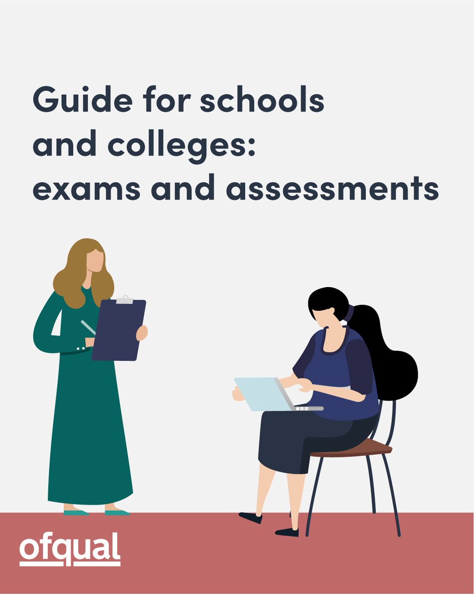 Ofqual's school and college guide brings together the key information teachers and exams officers need to know about exams and assessments taking place in the 2023 to 2024 academic year. ⬇️ gov.uk/government/pub… @educationgovuk @JCQcic @ASCL_UK @AoC_info @TheExamsOffice