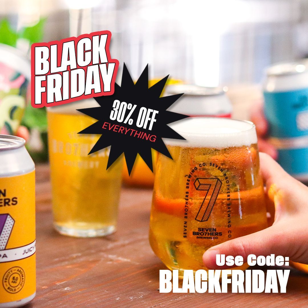💥🚨 OUR BLACK FRIDAY DEALS ARE HERE! 🚨💥 Grab 30% off our entire webshop until midnight on Monday 27th November! Because what’s better than fresh craft beer? Fresh craft beer that’s 30% off 🤑 Get shopping now - just use code BLACKFRIDAY at the checkout...