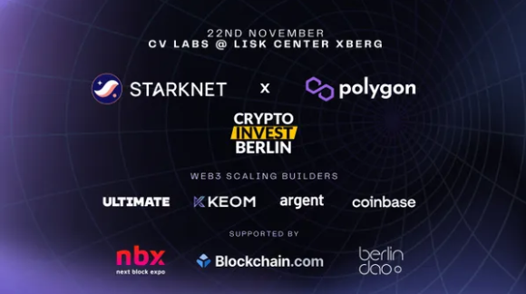 PolyGuildBLN's tweet photo. 2 days to go until the @Starknet x @0xPolygonLabs #Berlin meetup 🇩🇪

Chat with speakers from Starknet, @0xPolygonMiden, @KeomProtocol, @argentHQ, @UltimateApp &amp; @coinbase

📍 Wednesday, November 22nd at 5 PM CET

Reserve your spot 👉 https://t.co/X3d7gv6ieU https://t.co/5rgq2KNCK1