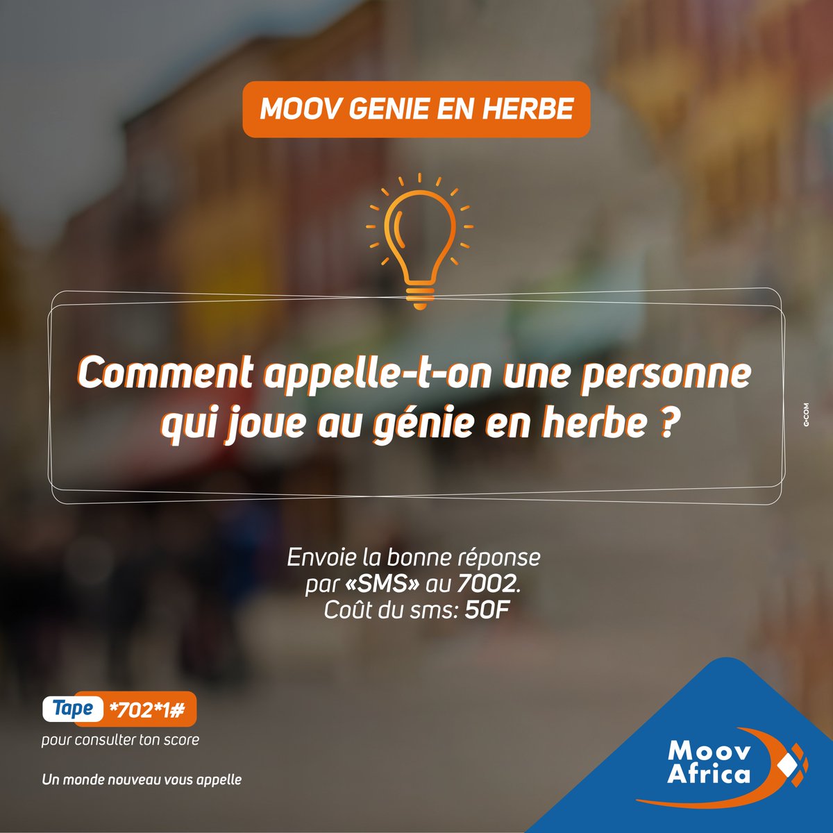 Laisse s’exprimer le meilleur de toi en participant  à Moov Génie en Herbe.✨

Envoie la bonne réponse par SMS au 7002 et tente de gagner une Smart TV de 55", 6 mois d'abonnement  tout Canal+ et 10 000 FCFA.

#MoovAfricaBenin
#ExprimeLeMeilleurDeToi