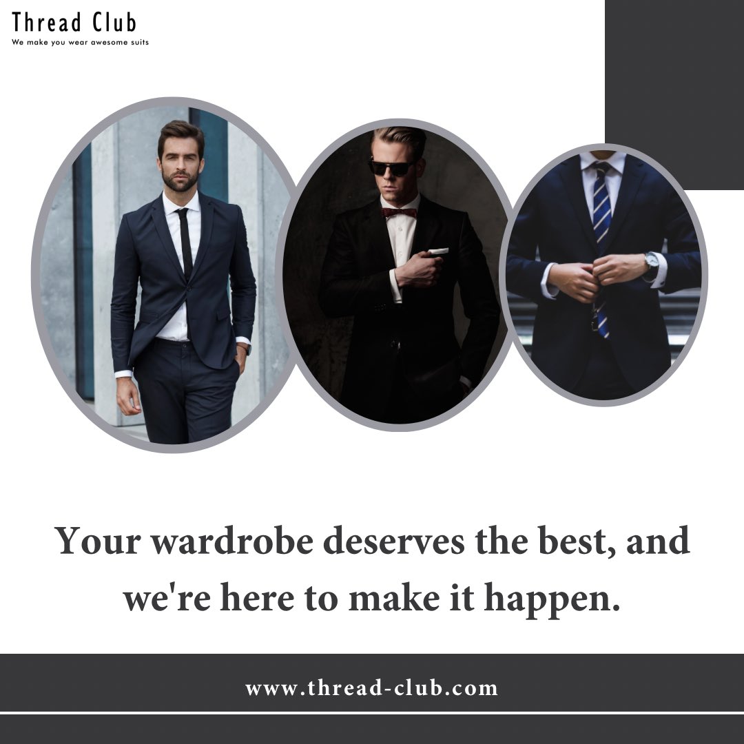 Elevate your closet with the finest styles; we're here to bring your wardrobe dreams to life.

thread-club.com

#FashionFinesse#StyleStatement #WardrobeWonders #ChicElegance #TrendyTouches #ClosetGoals #FashionForward #DressToImpress #SartorialSplendor #RunwayReady