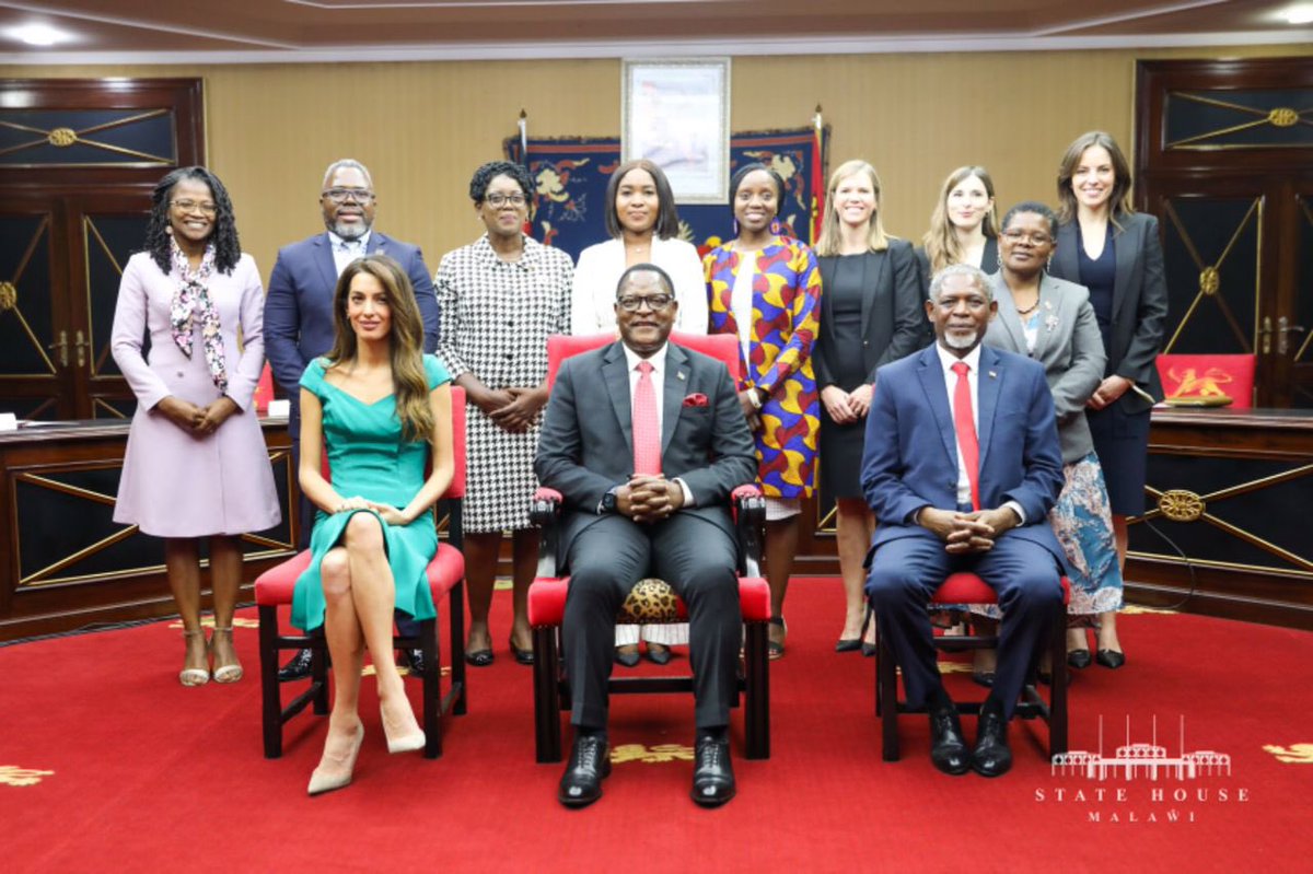 Clooney Foundation for Justice co-founder Ms. Amal Clooney has assured #Malawi of support in the drive to end child marriages. I have ordered harmonisation of legal statutes with #SADC protocols as we implement National Strategy for Ending Child Marriage.
#endchildmarriages