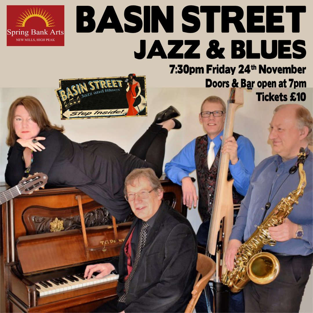 SpringBankArts's tweet photo. Jazz & Blues this Friday. With elements crossing genres from light jazz, Latin and echoes of French influenced numbers, standards and some original songs. For tickets and info click:
https://t.co/JCavHwtNcQ
#springbankarts #visitnewmills #events #livemusic #jazzmusic #newmills https://t.co/kDKb5RDGYa