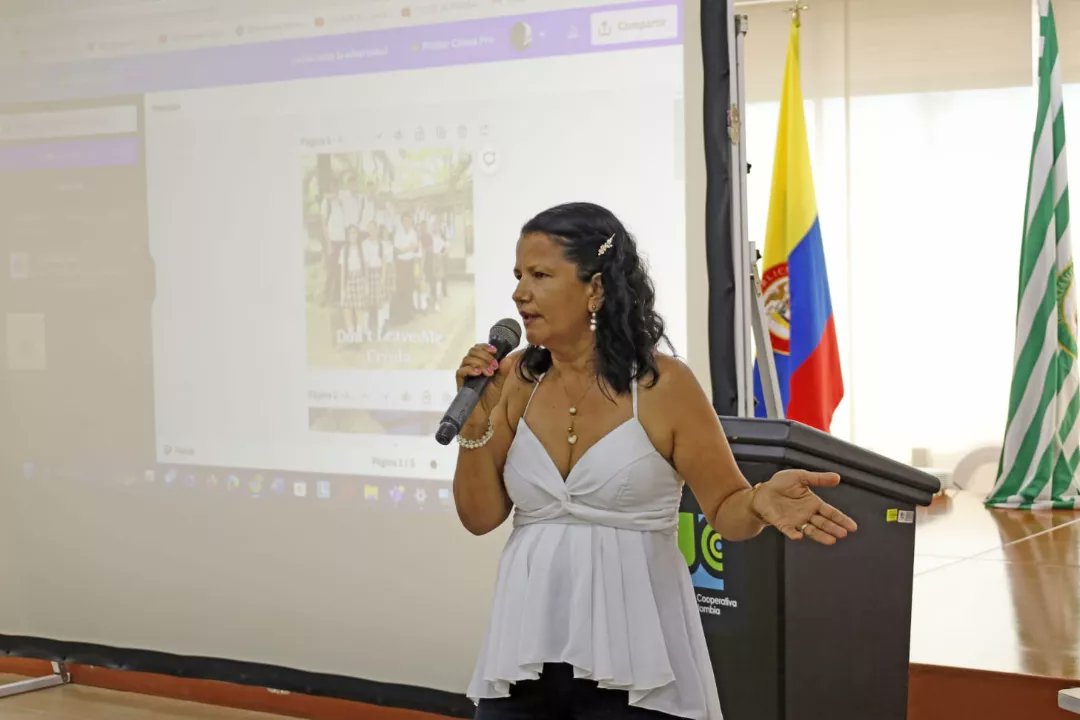 villavoeduca's tweet photo. 👉🏼 Participamos en el foro abriendo caminos, para la atención a estudiantes con capacidades y talentos excepcionales, organizado por la fundación Manacacías. 

Seguimos trabajando por la educación de los niños, niñas y adolescentes. ✔️ #ElCambioEsImparable https://t.co/1HnKxn8mY8