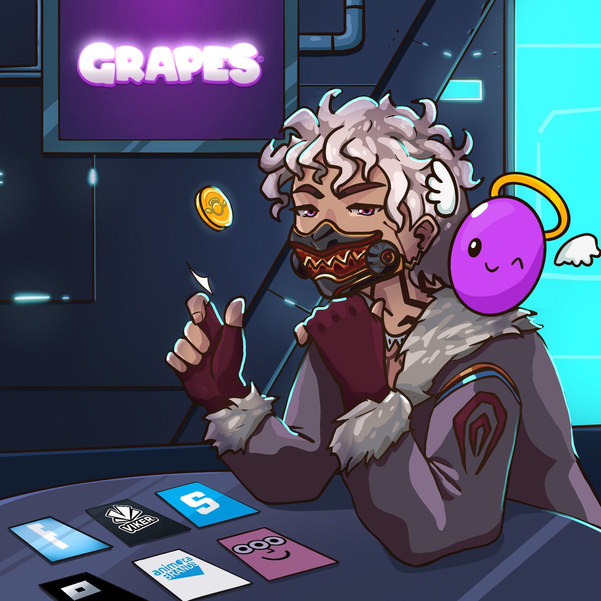 𝐄𝐱𝐩𝐥𝐨𝐫𝐢𝐧𝐠 𝐭𝐡𝐞 <a href="/JoinGrapes/">The GRAPES</a> 𝐄𝐜𝐨𝐬𝐲𝐬𝐭𝐞𝐦:

Diving into the world of Grapes; a cross-media entertainment hub based on gaming and licensing.

A collection launched by Viker team &amp; backed by web3's finest Animoca to launch upcoming @JoinGrapecoin $GRAPE token.

🧵