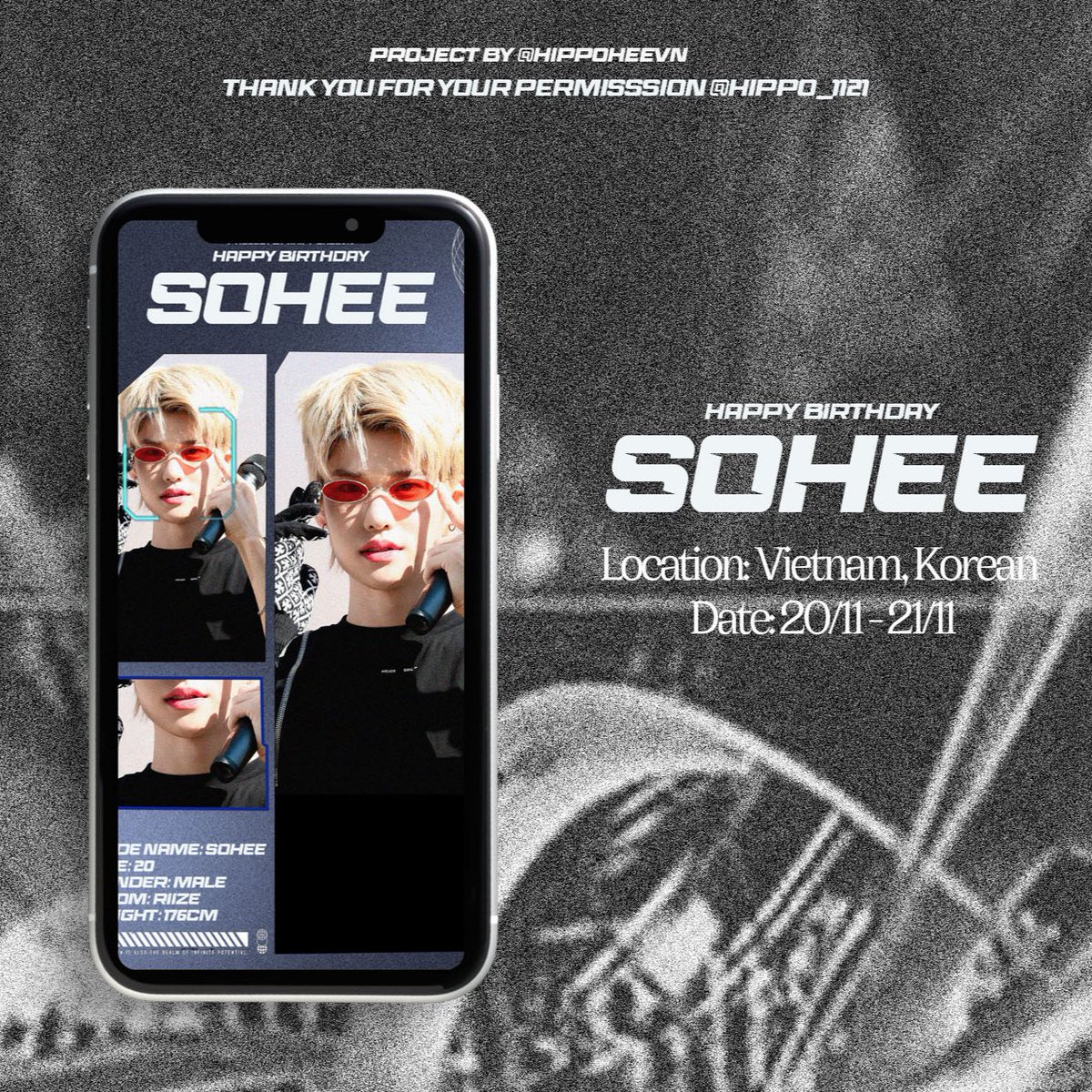 💫 OUR SUNSHINE SOHEE DAY - INSTAGRAM ADS BY HIPPOHEEvn

Sincere thanks to master-nim <a href="/hippo_1121/">히포</a> for allowing us to use the photo for advertising.

Please reup and tag instagram <a href="/hippoheevn/">RIIZE SOHEE VIETNAM</a>

#온_우주는_소희의_Stages
#Million_stars_for_20Hee
#HAPPYSOHEEDAY