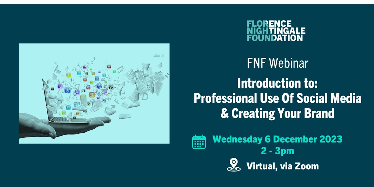 Florence Nightingale Foundation (@fnightingalef) on Twitter photo 📣Calling #FNFMember or #FNFAlumni, join us for a fantastic #webinar on 6 December with <a href="/CuriousBecks/">Becky (she/her)</a> + <a href="/JessLSainsbury/">Jess Sainsbury RN 💙</a> to talk about professional use of social media & creating your brand! Register using your Member/Alumni Portal or via Eventbrite at tinyurl.com/3utcw9k7👏 📣Calling #FNFMember or #FNFAlumni, join us for a fantastic #webinar on 6 December with <a href="/CuriousBecks/">Becky (she/her)</a> + <a href="/JessLSainsbury/">Jess Sainsbury RN 💙</a> to talk about professional use of social media & creating your brand! Register using your Member/Alumni Portal or via Eventbrite at tinyurl.com/3utcw9k7👏
