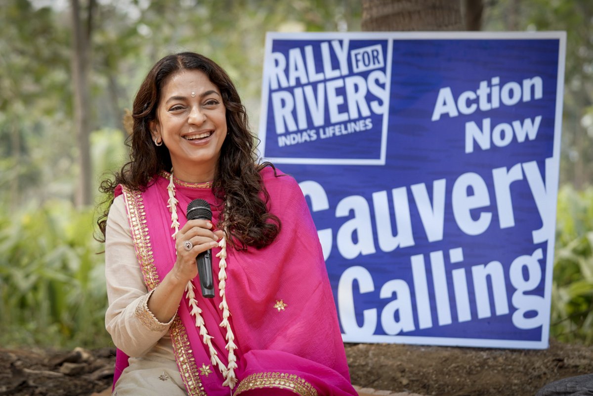 rallyforrivers's tweet photo. Thank you for championing #CauveryCalling @iam_juhi Your dedication to planting over 117,000 trees has truly made a difference. It's remarkable how you've inspired so many to contribute. @ishafoundation @Outreach_Isha https://t.co/KDfuW5L4yb