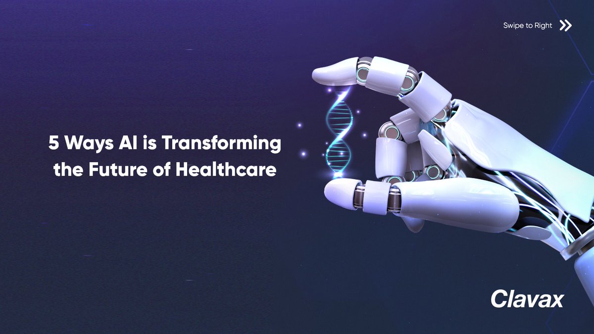 Clavax's tweet image. Enhanced #healthcare, Efficient Processes, Better Diagnosis &amp;amp; more!

Find out how our AI experts can help you integrate AI into healthcare.
clavax.com

#HealthForAll #Health #healthy #PatientCare #patientsafety #wellness #fitness #WellnessJourney #fitnessjourney