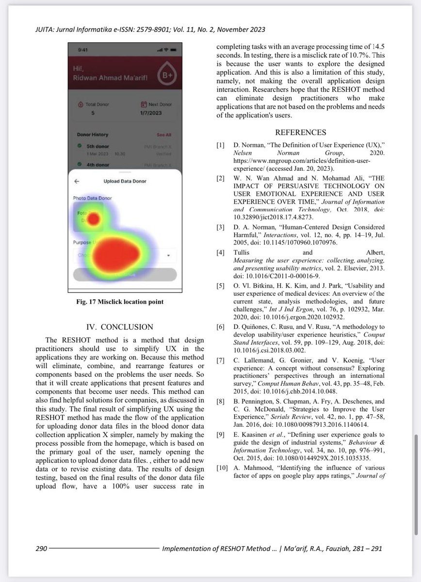 🧐 Perlu metode menyederhanakan produk/layanan secara ilmiah? Jurnal ilmiah karya <a href="/ridwanahmadm/">Ridwan Ahmad Maarif</a> udah rilis, ttg penggunaan metode RESHOT utk bikin user experience yang lebih baik.

👉🏼 Bisa baca &amp; download di jurnalnasional.ump.ac.id/index.php/JUIT…

#productdesign #uxdesign #simplicity