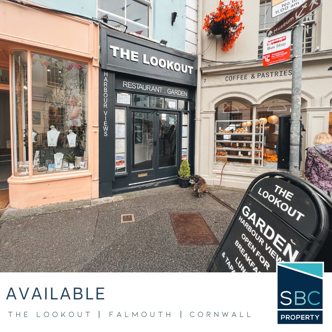 SBCProperty's tweet image. The Lookout l Falmouth Cornwall 

• A licensed restaurant with harbour views
• Rare outdoor seating area located in the busy Cornish town of Falmouth

For sale : £98,750 for the Business
For rent : £22,500 per annum