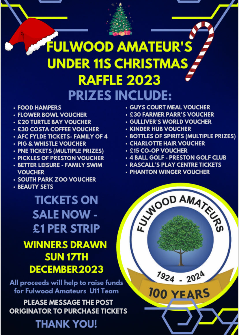 MiniamsU9White's tweet photo. Please support our Xmas raffle ,dm if  you would like any tickets please https://t.co/zJxT56uA58