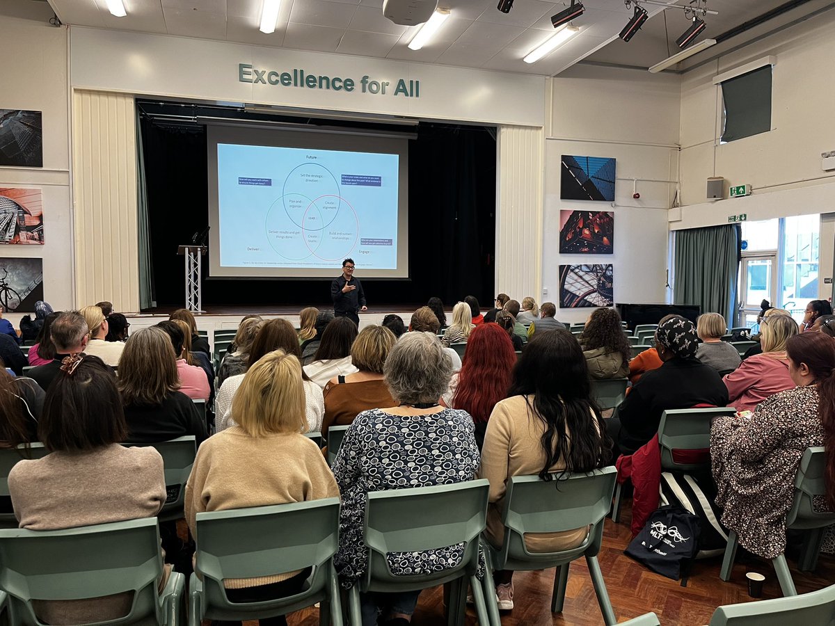 MiddlesexLT's tweet photo. @DavidBartram_ presenting to our Pastoral and Curriculum Support Staff and asking about their roles in their schools #MLTogether23 @SchoolSouthgate @StopsleyHighSch @thecompton https://t.co/q0uov3FK1c