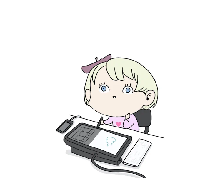 描くものが思い浮かばない時の美少女絵師 
