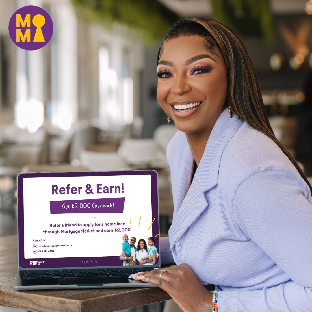 MortgageMarket_'s tweet photo. Did someone say easy money? Yes, we did! Refer a friend to MortgageMarket and earn an easy R2,000!

Simply email us at hello@mortgagemarket.co.za or call us on 083 391 4404.

T’s &amp; C’s Apply https://t.co/FXqUDah4D0