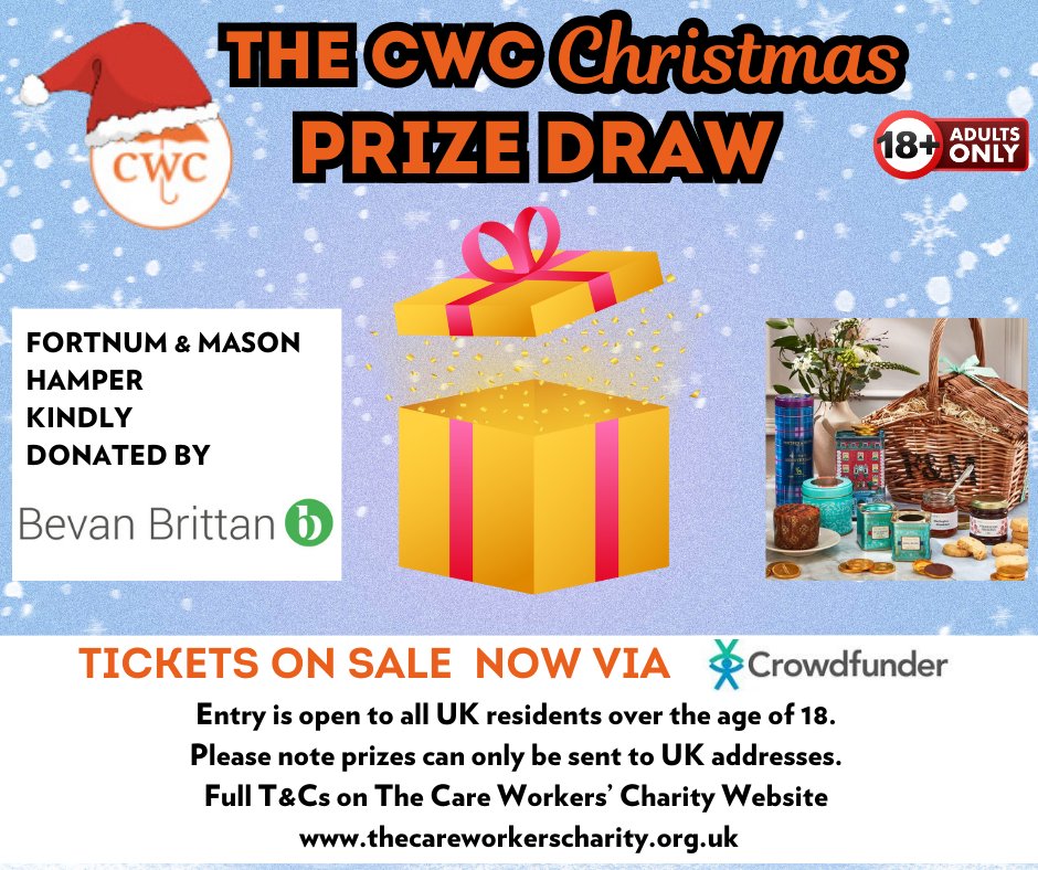Our Christmas Prize Draw is now LIVE. We decided to share all 26 prizes with you. So here goes with Prize Number 2 Prize 2 is a Fortnum & Mason Hamper, kindly donated by @BevanBrittanLLP Get your tickets here: buff.ly/46gzJ5z Full T&Cs on our website