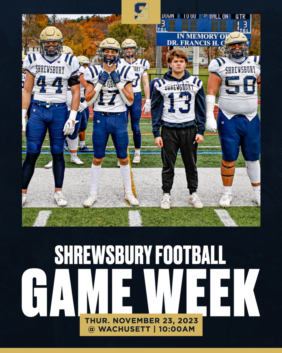 We are 3 wake-ups away from our biggest game of the year! See you Thursday at Wachusett Regional High School in Holden, MA... Kickoff is at 10:00am. #GoColonials