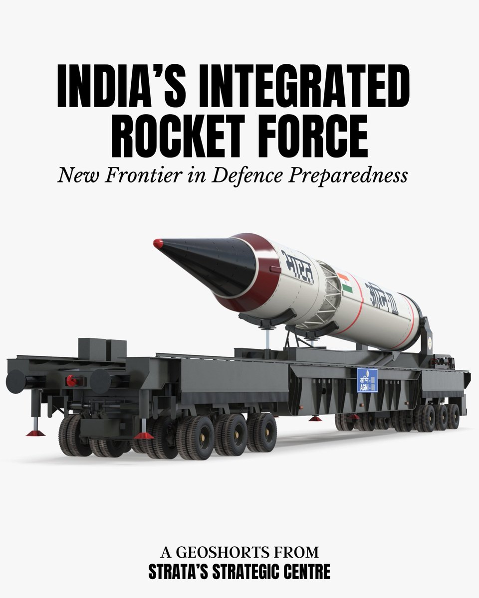 TheGeostrata's tweet photo. #Bharat’s Integrated Rocket Force

The #IndianDefenceForces are planning the inclusion of ballistic missiles with ranges upto 1,500 km as part of the proposed #IntegratedRocketForce (IRF). https://t.co/fsZLFQpCVq
