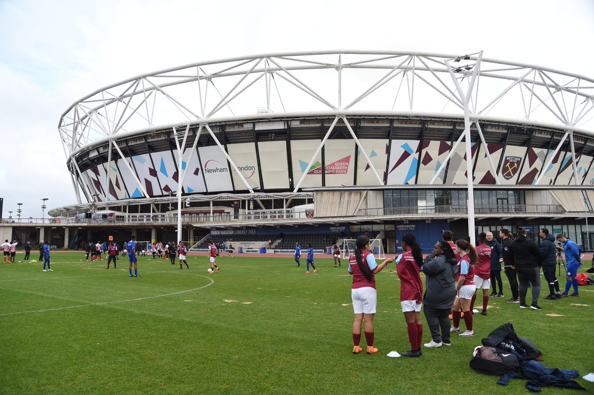 streetsoccerfdn's tweet photo. What a venue we had yesterday for Football For Good Day - The @LondonStadium. #FFG23 https://t.co/mdA7U14zSu
