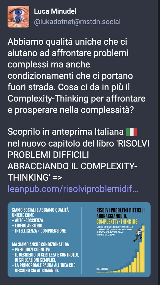 lukadotnet's tweet photo. => https://t.co/sbDGMaseEk

#Complexity #ComplexityThinking #SystemsThinking #HumanComplexity #Agility #OrganisationalAgility #Agile #Lean #ModernLeadership https://t.co/F2XU7Lv5bx