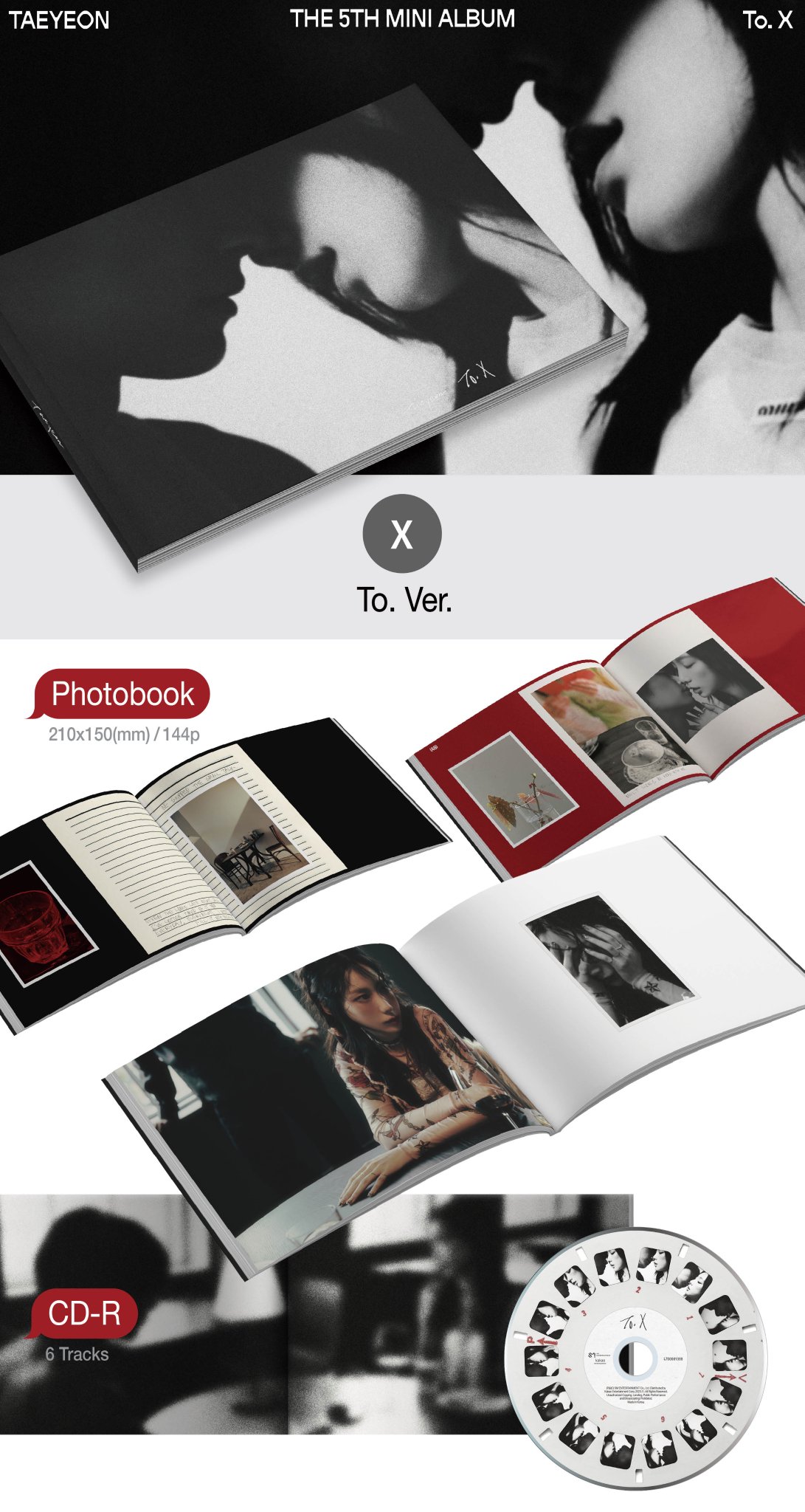 TAEYEON / To.X 限定盤レコード 新品未開封 TAEYEON To. X Vinyl LP Review