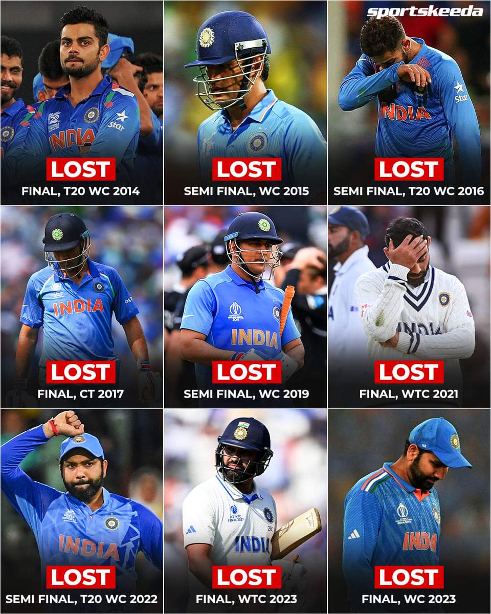 New chokers of the modern era!. #IndiaCricket #cricketindia