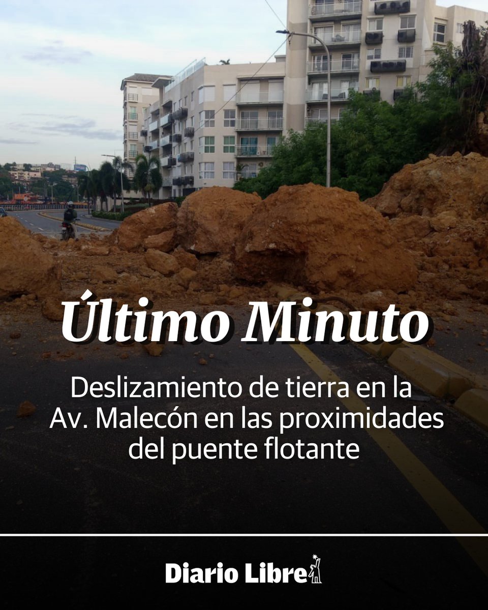 DiarioLibre's tweet photo. 🔴|#UltimoMinutoDL| Deslizamiento se tierra en las proximidades del puente flotante, en Villa Duarte, SDE.
#DiarioLibre #VillaDuarte #SDE #SantoDomignoEste #Malecón https://t.co/NU0bz9gzOG