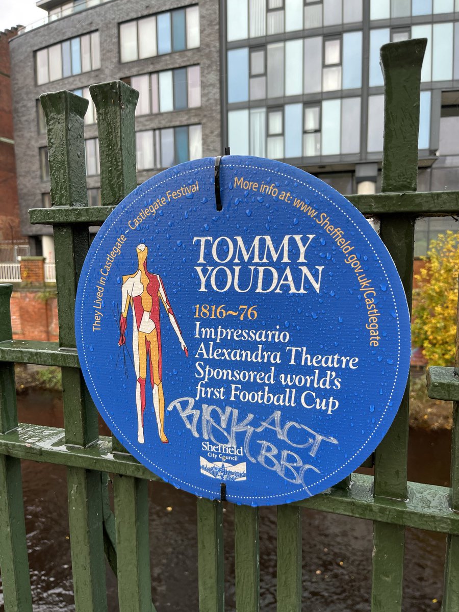 tomwbird's tweet photo. The sponsor of the world’s first football cup was…a #Sheffield theatre producer. Of course! ⚽️ 🎭 @GameShowPodUK https://t.co/KkEKtAM2Mi