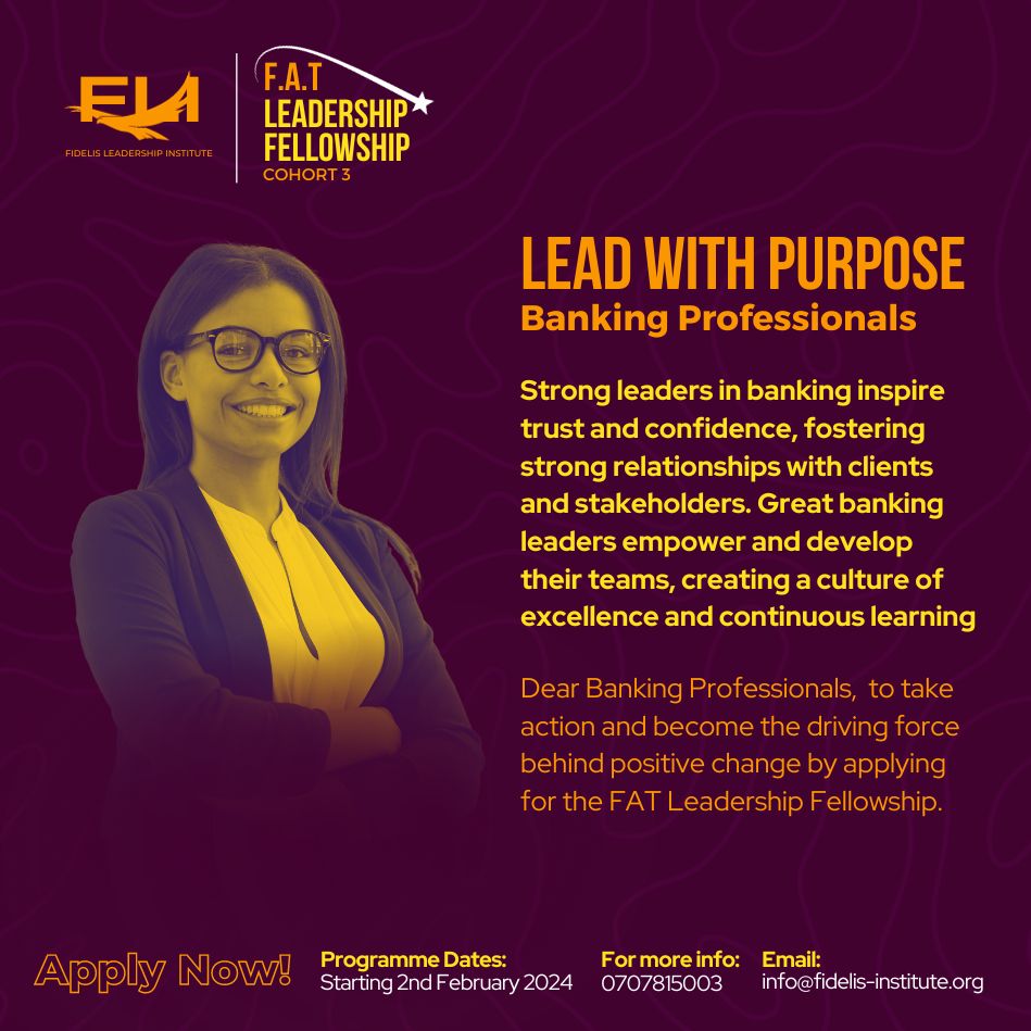 💪Did you know that great banking leaders empower and develop their teams, cultivating a culture of excellence &amp; continuous learning?

So what are you waiting for? Join our leadership program to shape your leadership skills! 

For more details, contact us at 0707815003