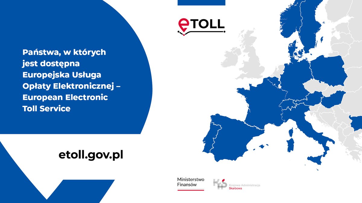 KAS_GOV_PL's tweet photo. Dzięki usłudze #EETS możesz opłacić przejazd drogami objętymi elektronicznym poborem opłat na terenie #UE za pomocą jednego urządzenia pokładowego.
🚚 🚛 🚌
Usługa objęła Polskę ponad rok temu.
#eTOLL #eUsługiKAS
Szerzej ➡️ https://t.co/qrtbMRT6ly https://t.co/y2cCILbYQA