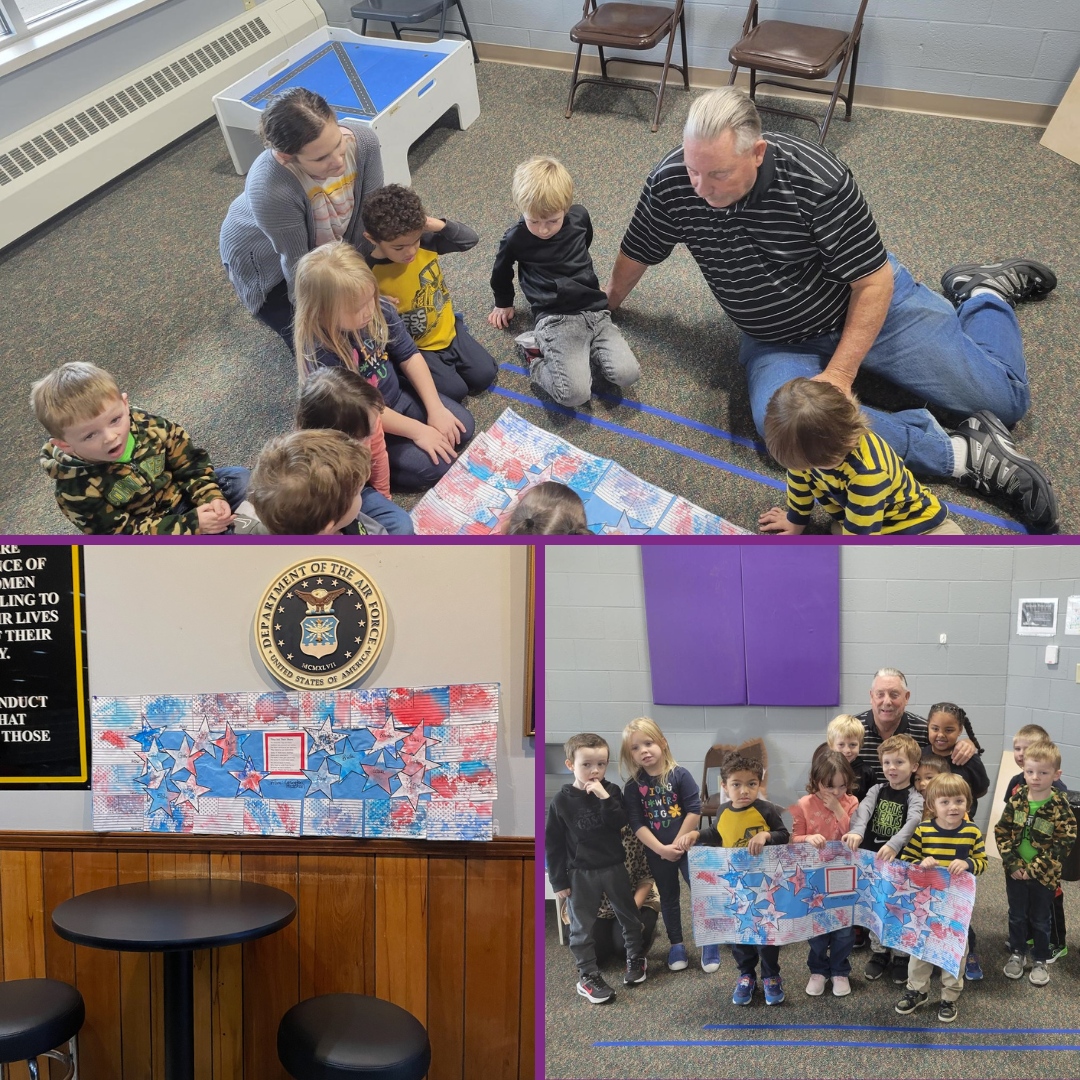 lexschoolsoh's tweet photo. 🚒 Preschool adventures at Lexington Schools! From a firefighter visit to a fall costume party, our little ones had a blast! They crafted a heartfelt Veteran's Day flag, presented to a veteran from Amvet, now proudly displayed for all to see! 🇺🇸 #GoBigLEX https://t.co/f2jGINYEv2
