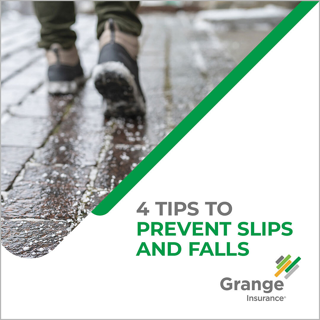 DSBInsurance's tweet photo. Small business? So are we. In the winter months, follow these tips from the experts at Grange to prevent slips and falls (don’t forget #4!) at your brick and mortar. link:  https://t.co/n6SNq1vON2 https://t.co/lUqmIJICjc