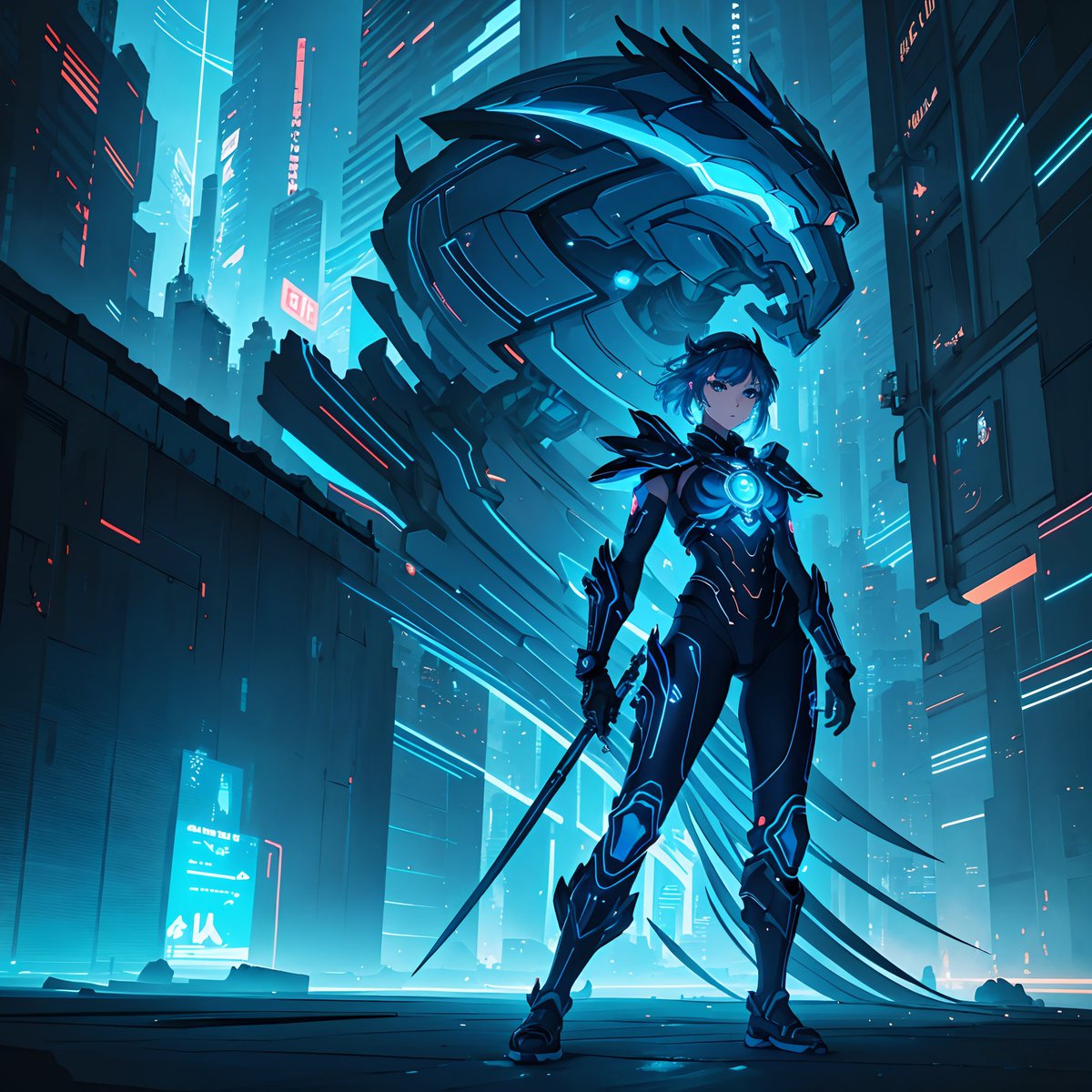 designxpress06's tweet photo. #PerfectConceptArt #TechnologicalArmor #IntricateLines #NeonBlue #DarkHair #BlueEyes #AnimeStyle #CyberpunkCity #DigitalArt #StandingPose #midjourney #aiart #midjourneyart #midjourneyai #aiartcommunity #digitalart #nft #midjourneyartwork
https://t.co/7mC2uFVC5p https://t.co/oghI8ZewHM
