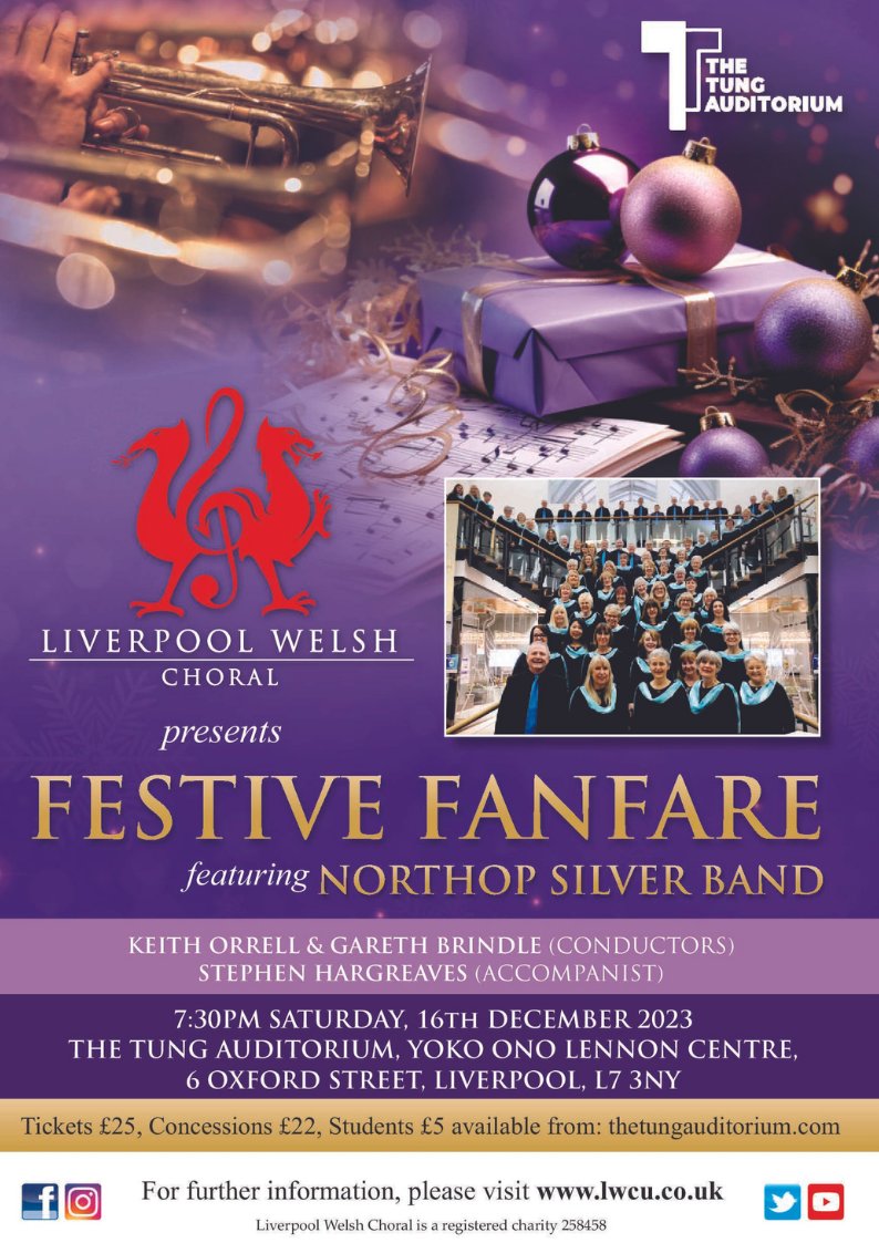 Looking for something to do in a few weeks time?  Look no further, get yourself along to our Christmas concert - Festive Fanfare!  We're teaming up with the fantastic @northopsilverband for an eclectic mix of music - whats not to love! 
#brassband #liverpool #christmas