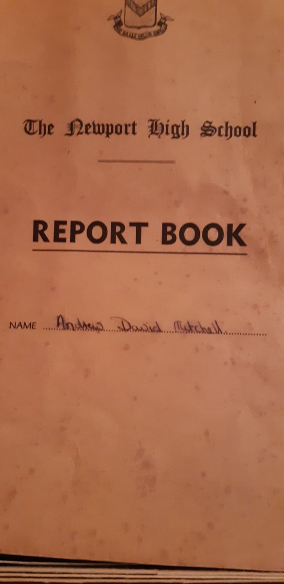 ciw_of's tweet photo. Two memories of Newport High School, the 1st is my old report book, the 2nd is feedback from a project my daughter did when she was in year 7. #Bestyearsofyourlife
@NHS_Psychology @NHSSixthForm
@AMCNewportHigh
@MissMiltonAHT https://t.co/mekDwS2Ryd