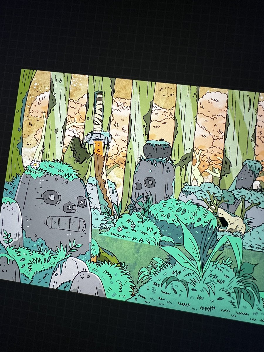 getaloadageo's tweet image. Dusted off a nasty cold but here’s a snippet of some additional drawings I’ve made for @yokai_kingdom video game backdrops whilst working from the confines of my bed #gaming